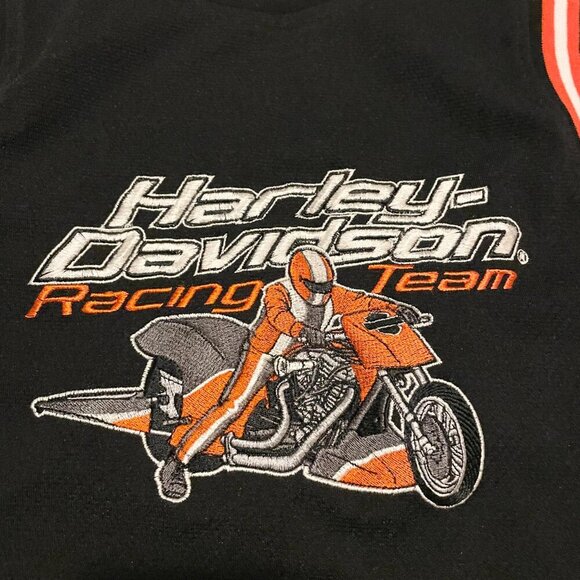 Harley Davidson Racing Team Youth Size M  10-12 Embroidered Tank Top Jersey - Picture 2 of 16